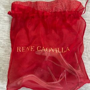 Rene Caovilla Jeweled Ellabrita Crystal Silver Sandal size 37